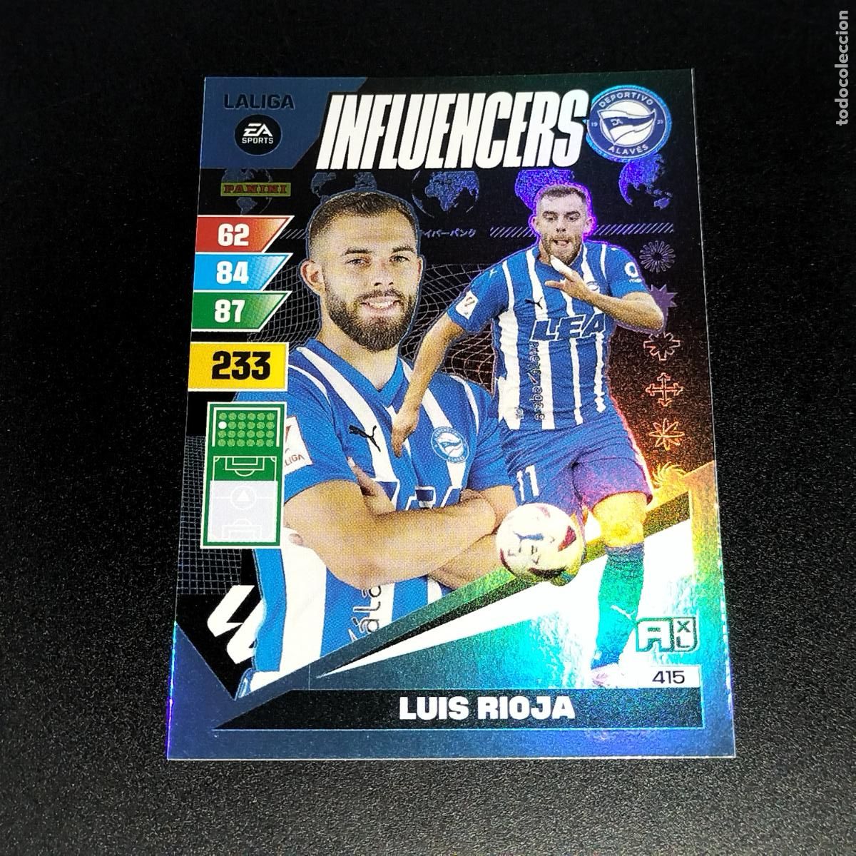 Cartes &agrave; collectionner de Football: 415 LUIS RIOJA INFLUENCERS ALAVES CROMOS ADRENALYN XL LALIGA CARD 2023 2024 23 24 PANINI