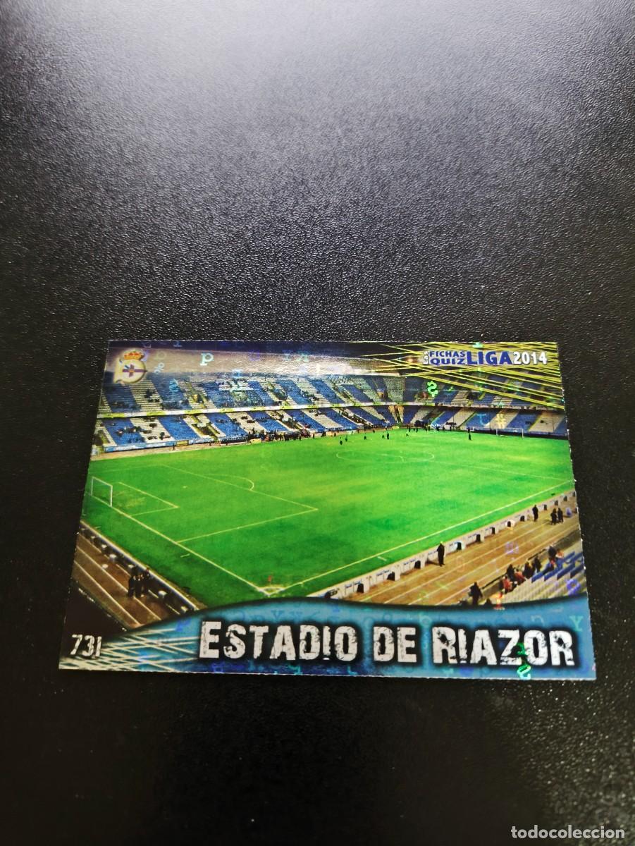 Fu&szlig;ball-Sticker: 731 RIAZOR BRILLO LETRAS DEPORTIVO CORU&Ntilde;A MUNDICROMO LIGA 2013 2014 13 14 PLATINUM NO PANINI ESTE