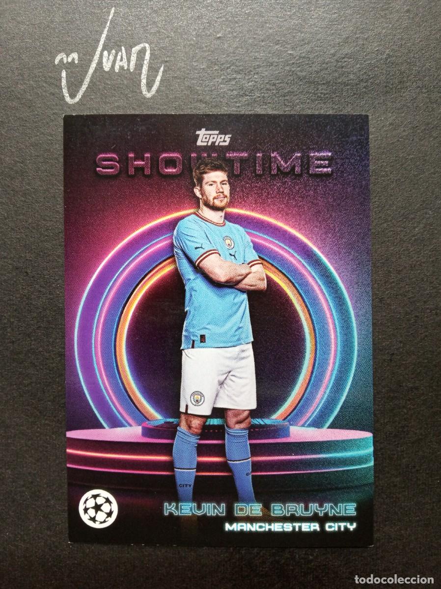 Fu&szlig;ball-Sticker: KEVIN DE BRUYNE MANCHESTER CITY BELGICA ⚽ TOPPS &reg; SHOWTIME CHAMPIONS 2023 2024 23 24 NUEVO