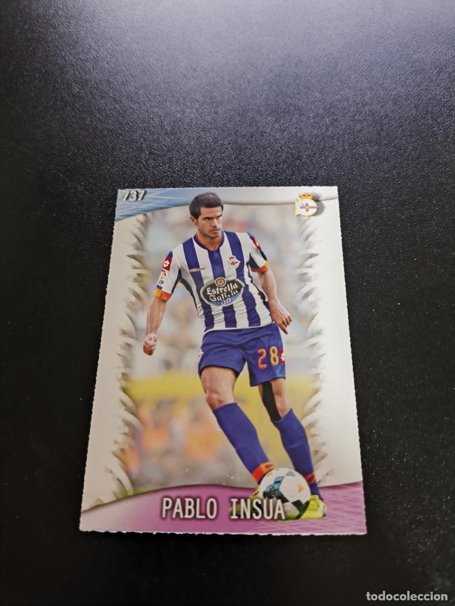 Fu&szlig;ball-Sticker: 737 Pablo Insua DEPORTIVO DE LA CORU&Ntilde;A MUNDICROMO LIGA 2013 2014 13 14 PLATINUM NO PANINI ESTE