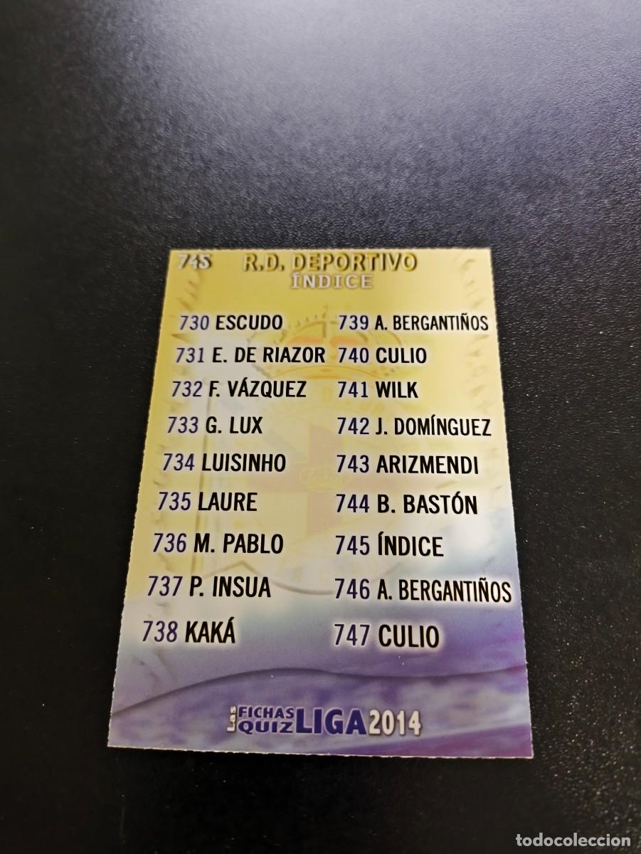 Cromos de Futebol: 745 INDICE DEPORTIVO DE LA CORU&Ntilde;A MUNDICROMO LIGA 2013 2014 13 14 PLATINUM NO PANINI ESTE