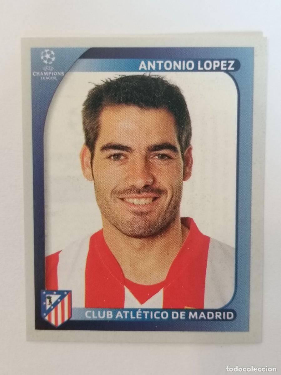 Football Stickers: #84 ANTONIO LOPEZ (ATLETICO MADRID) CHAMPIONS LEAGUE 2008/2009 PANINI