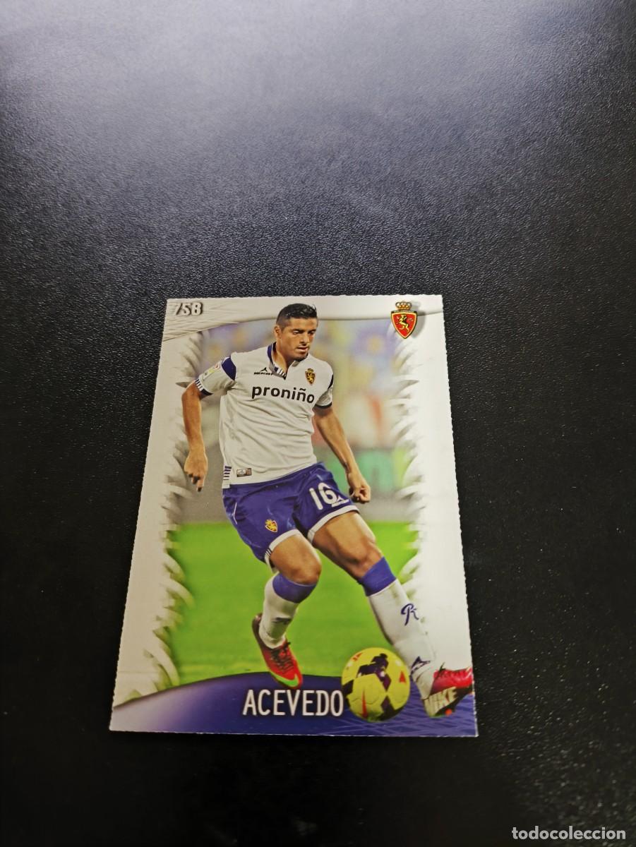 Cromos de F&uacute;tbol: 758 Acevedo ZARAGOZA MUNDICROMO LIGA 2013 2014 13 14 PLATINUM NO PANINI ESTE