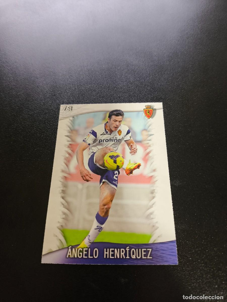 Cromos de F&uacute;tbol: 761 &Aacute;ngelo Henr&iacute;quez ZARAGOZA MUNDICROMO LIGA 2013 2014 13 14 PLATINUM NO PANINI ESTE