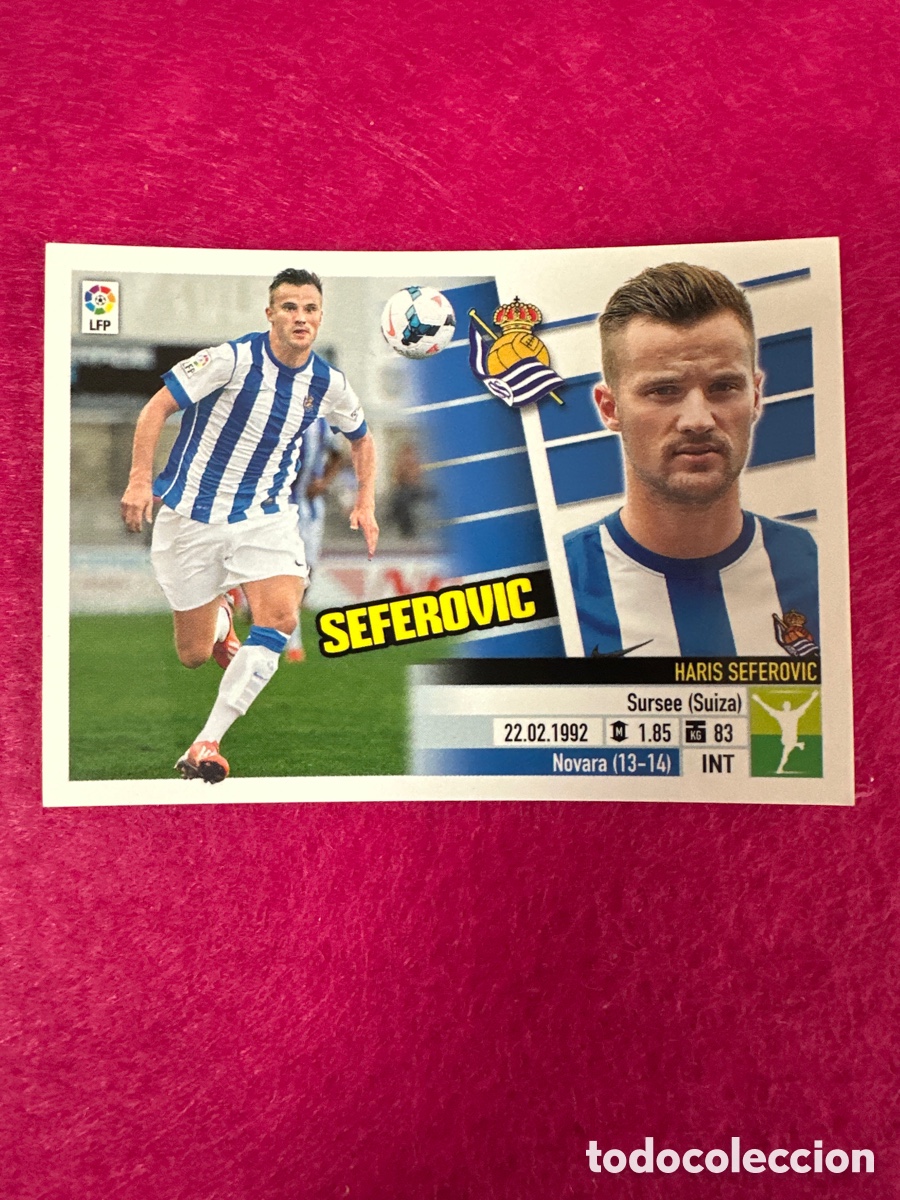 Cromos de Futebol: SEFEROVIC (R.SOCIEDAD) N&ordm;33 &Uacute;TIMOS FICHAJES LIGA ESTE 2013-2014 13 14 NUNCA PEGADO SIN PEGAR