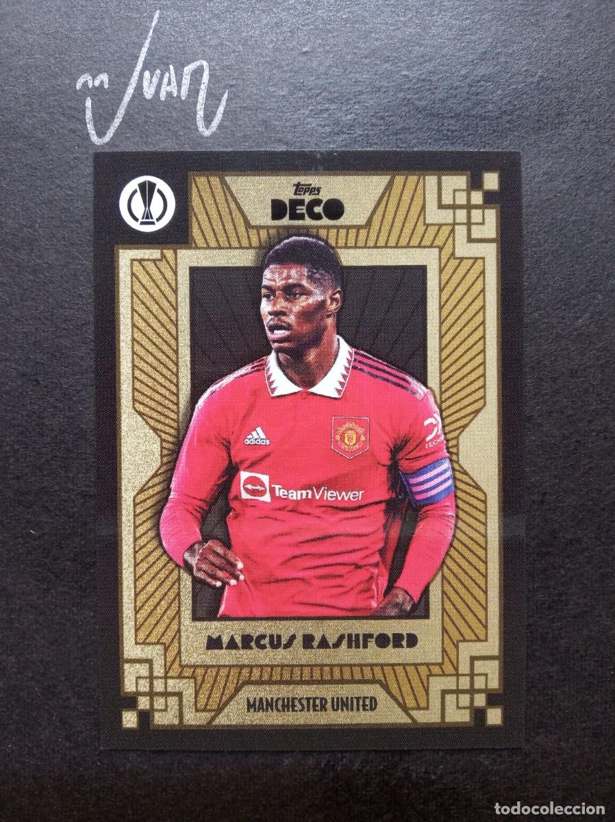 Cromos de F&uacute;tbol: RASHFORD MANCHESTER UNITED FC BARCELONA 25 26 ⚽ TOPPS &reg; DECO CHAMPIONS LEAGUE 2021 2022 21 22