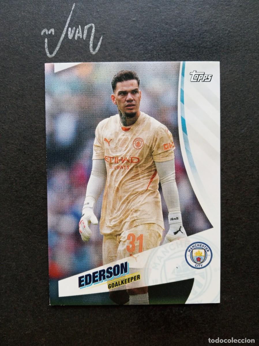 Cromos de F&uacute;tbol: N&ordm; 1 EDERSON MANCHESTER CITY BRASIL ⚽ TOPPS &reg; BLUE MOON 2024 2025 24 25 NUEVO