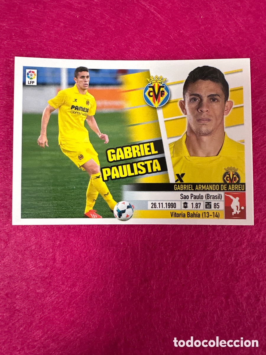 Cromos de F&uacute;tbol: GABRIEL BAUTISTA (VILLARREAL) N&ordm;56 &Uacute;TIMOS FICHAJES LIGA ESTE 2013-2014 13 14 NUNCA PEGADO SIN PEGAR