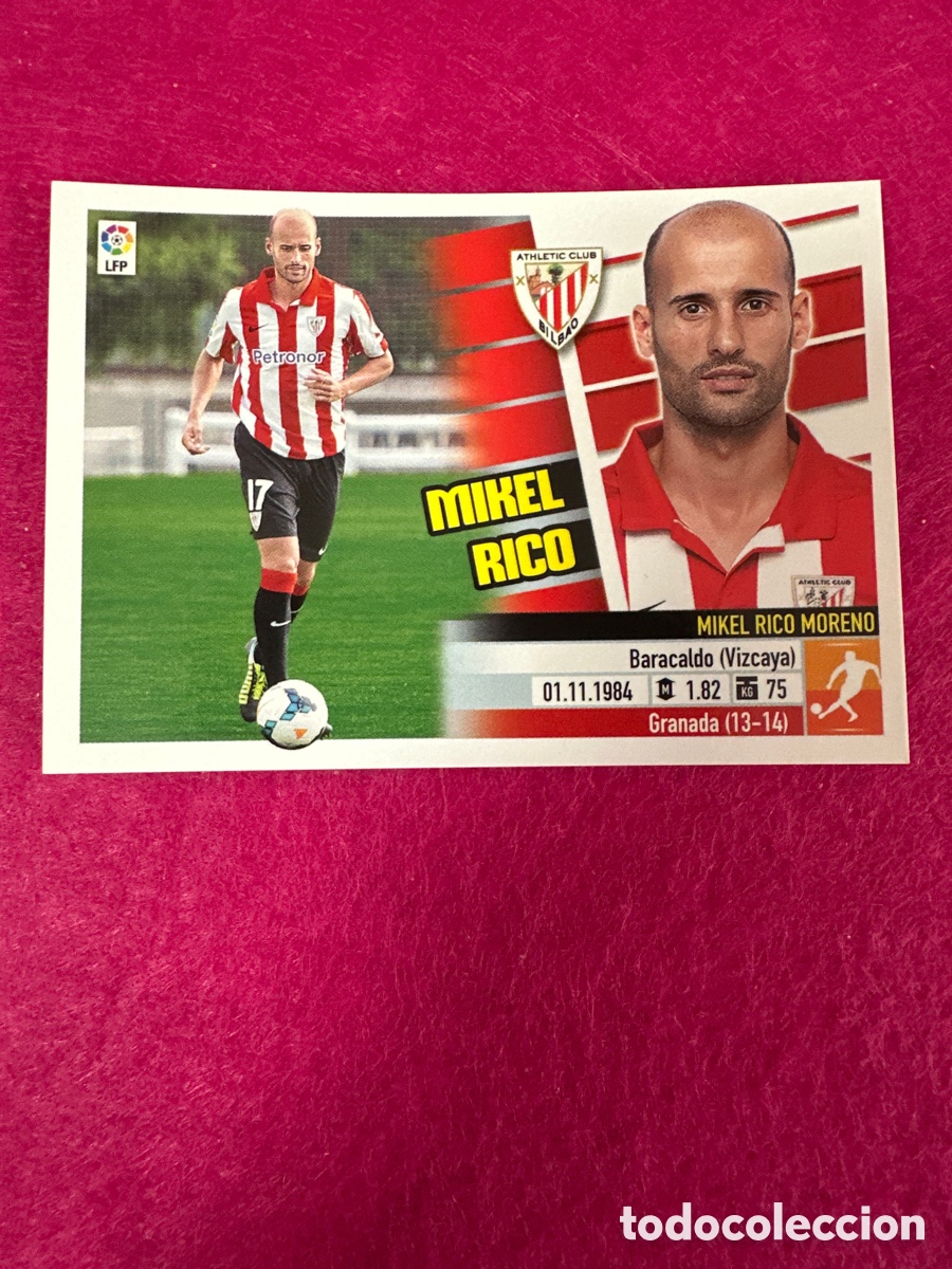 Figurine di Calcio: MIKEL RICO (ATHLETIC BILBAO)) N&ordm;51 &Uacute;TIMOS FICHAJES LIGA ESTE 2013-2014 13 14 NUNCA PEGADO SIN PEGAR