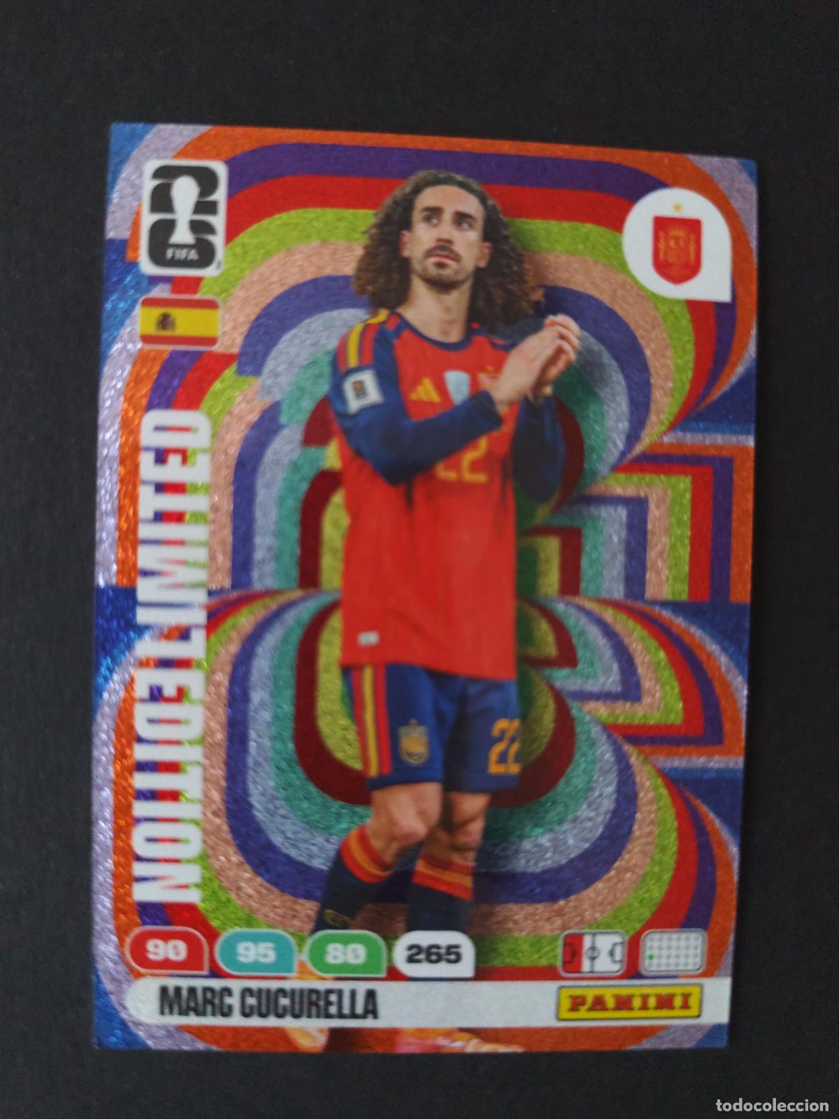 Cromos de F&uacute;tbol: MARC CUCURELLA EDICI&Oacute;N LIMITADA LIMITED ESPA&Ntilde;A ADRENALYN MUNDIAL FIFA WORLD CUP 2026 PANINI