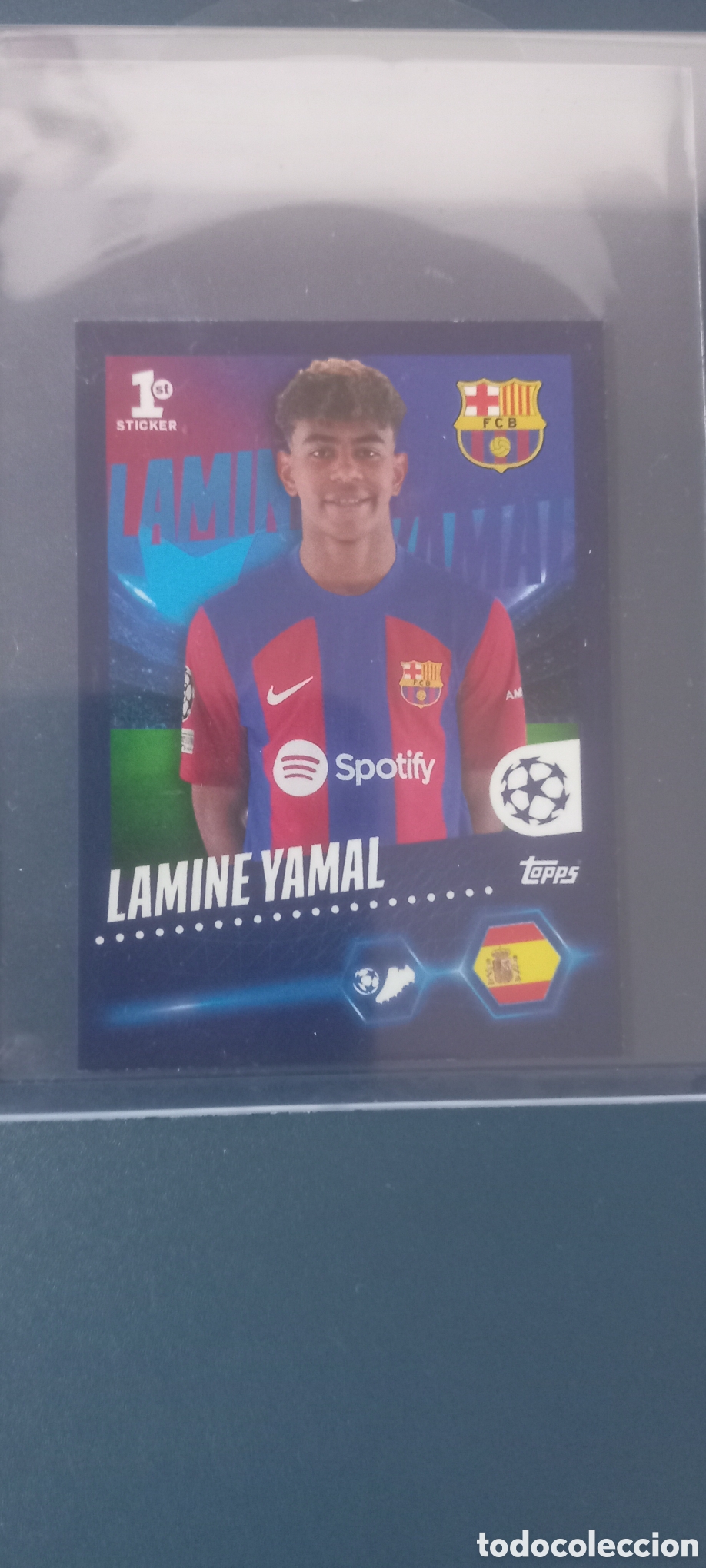 Fu&szlig;ball-Sticker: Lamine Yamal ROOKIE 1st Sticker TOPPS Ucl 2023 2024