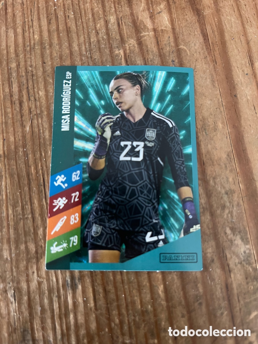 Cromos de F&uacute;tbol: R31860 CROMO SIN PEGAR NUNCA PEGADO PANINI FAMILY FUTBOL FEMENINO BRILLANTE MISA RODRIGUEZ ESPA&Ntilde;A