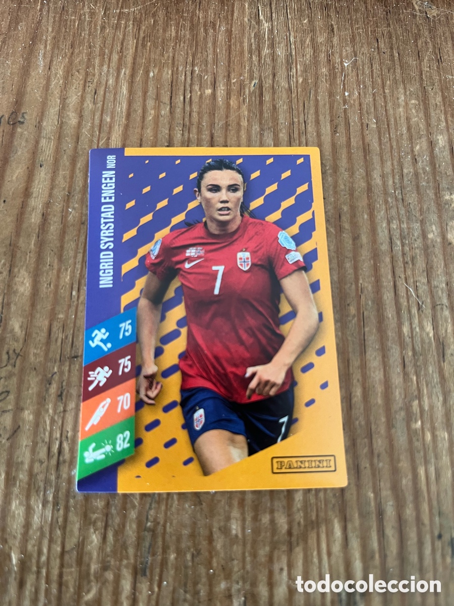 Cromos de F&uacute;tbol: R31860 CROMO SIN PEGAR NUNCA PEGADO PANINI FAMILY FUTBOL FEMENINO INGRID SYRSTAD ENGEN NORUEGA