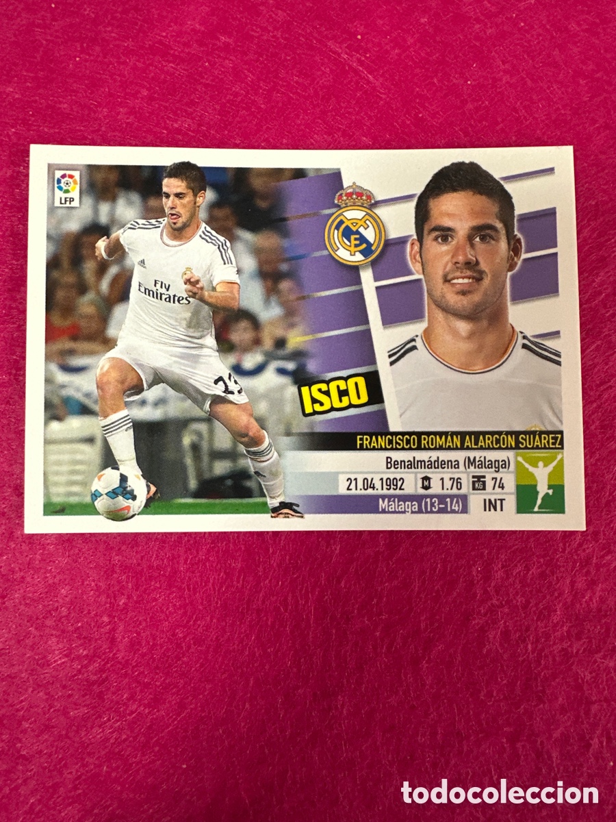 Cromos de F&uacute;tbol: ISCO (R.MADRID) N&ordm;7 &Uacute;TIMOS FICHAJES LIGA ESTE 2013-2014 13 14 NUNCA PEGADO SIN PEGAR