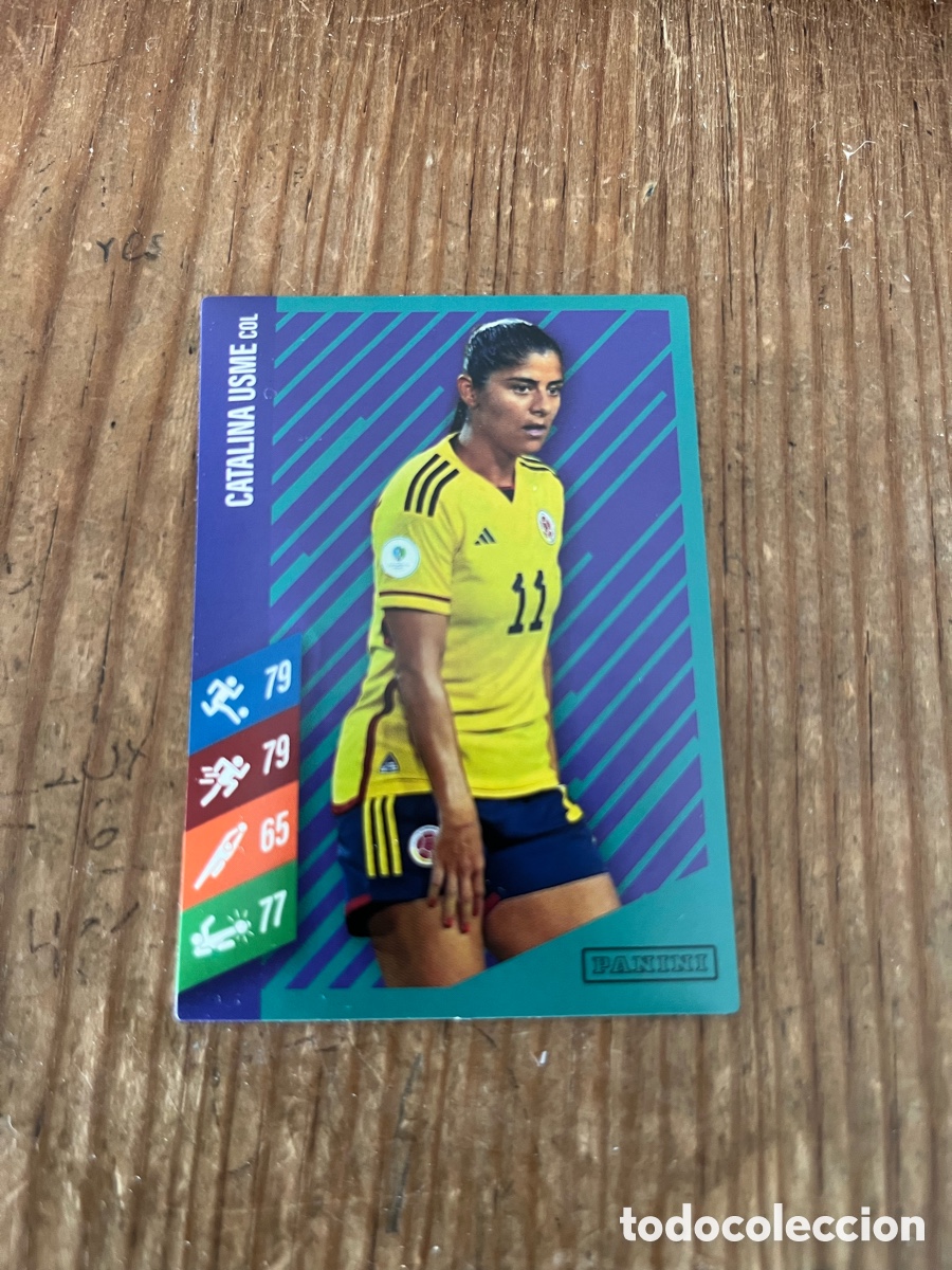 Cromos de F&uacute;tbol: R31860 CROMO SIN PEGAR NUNCA PEGADO PANINI FAMILY FUTBOL FEMENINO CATALINA USME COLOMBIA