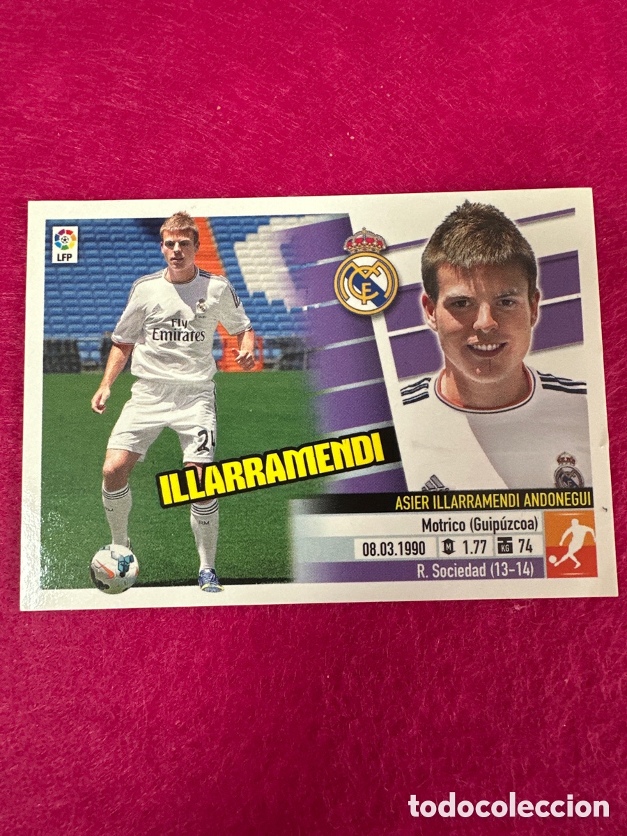 Cromos de F&uacute;tbol: ILLARRAMENDI (R.MADRID) N&ordm;21 &Uacute;TIMOS FICHAJES LIGA ESTE 2013-2014 13 14 NUNCA PEGADO SIN PEGAR