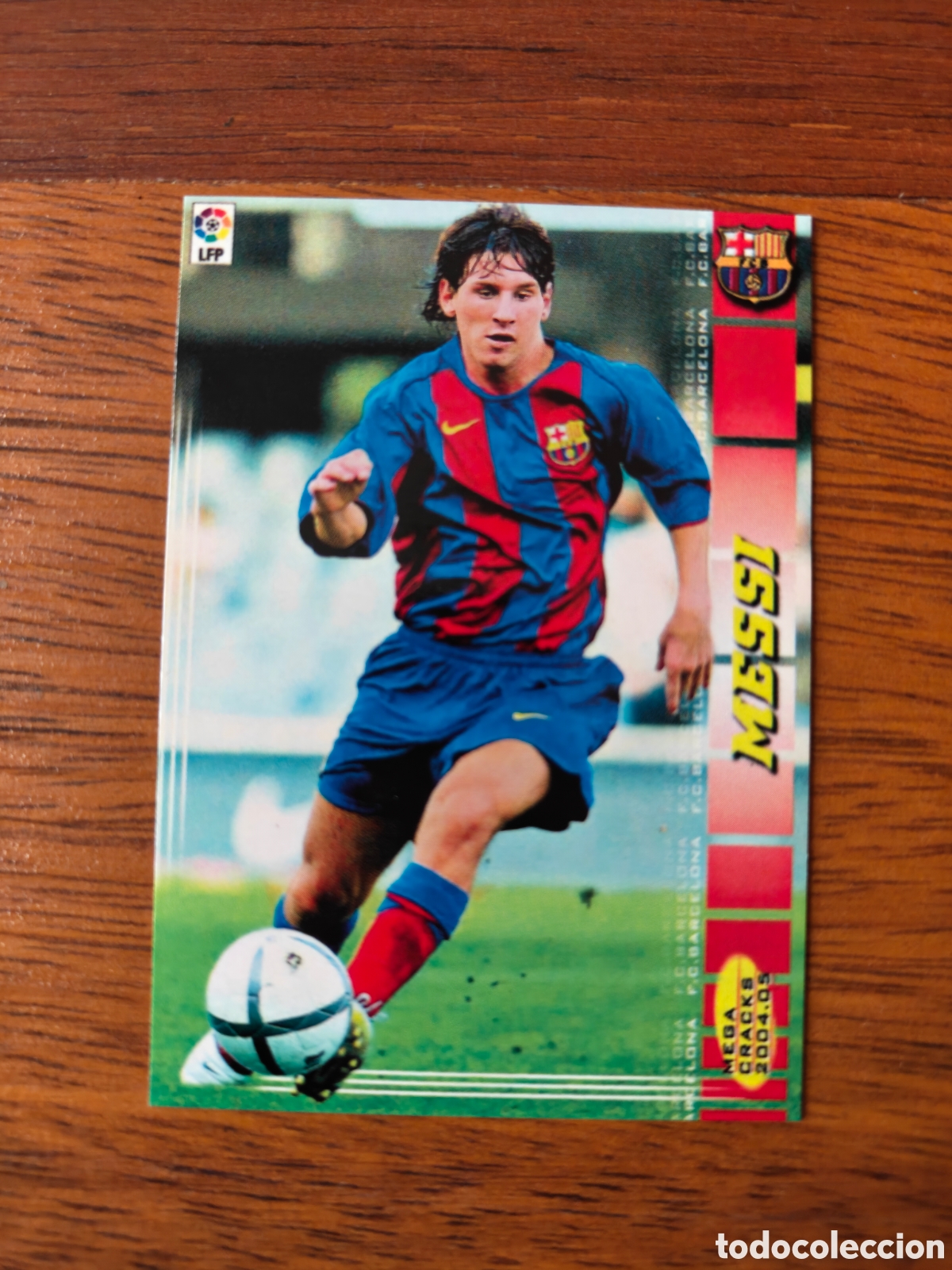 Cromos de F&uacute;tbol: Cromo Lionel Messi 2004 2005 Rookie Barcelona. Megacracks.