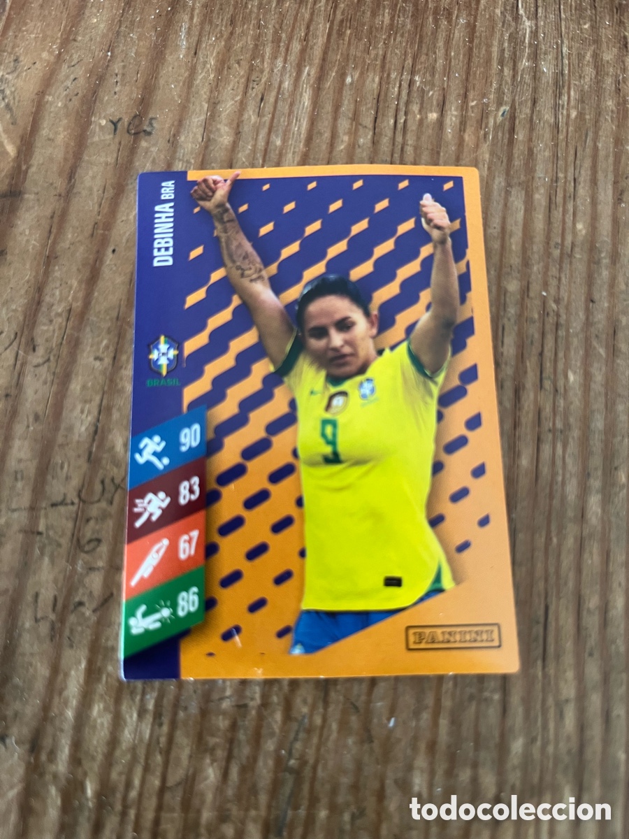 Cromos de F&uacute;tbol: R31860 CROMO SIN PEGAR NUNCA PEGADO PANINI FAMILY FUTBOL FEMENINO DEBINHA BRASIIL