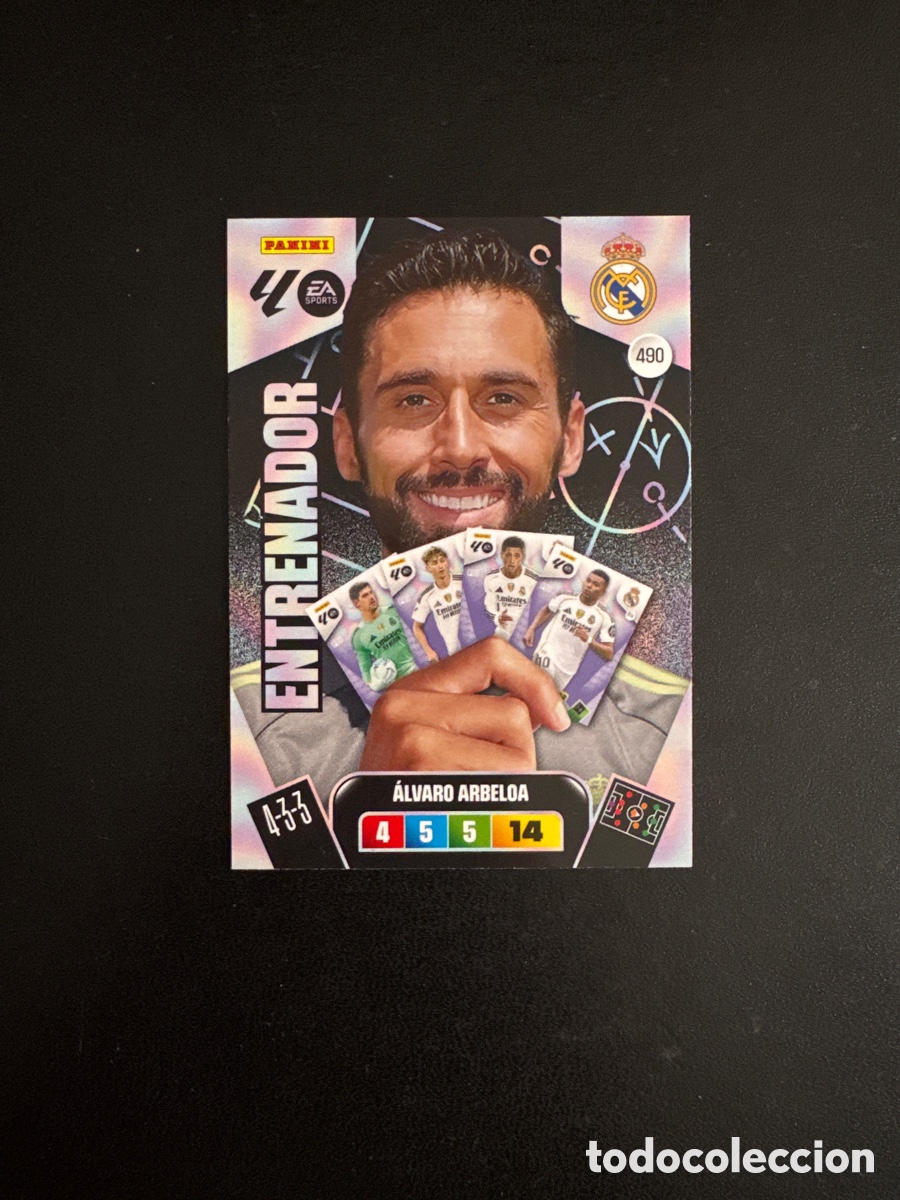 Figurine di Calcio: ARBELOA ENTRENADOR NUMERO 490 ADRENALYN 2025 2026