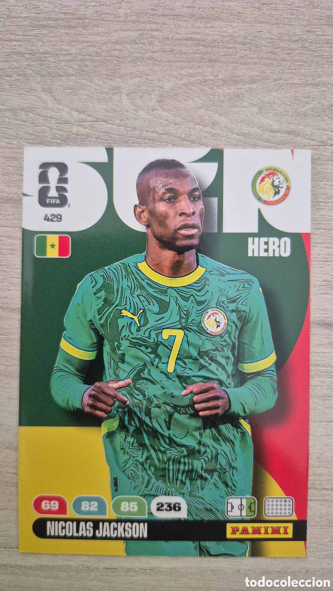 Figurine di Calcio: N&deg;429 Senegal Nicol&aacute;s Jackson Adrenalyn FIFA World Cup 2026