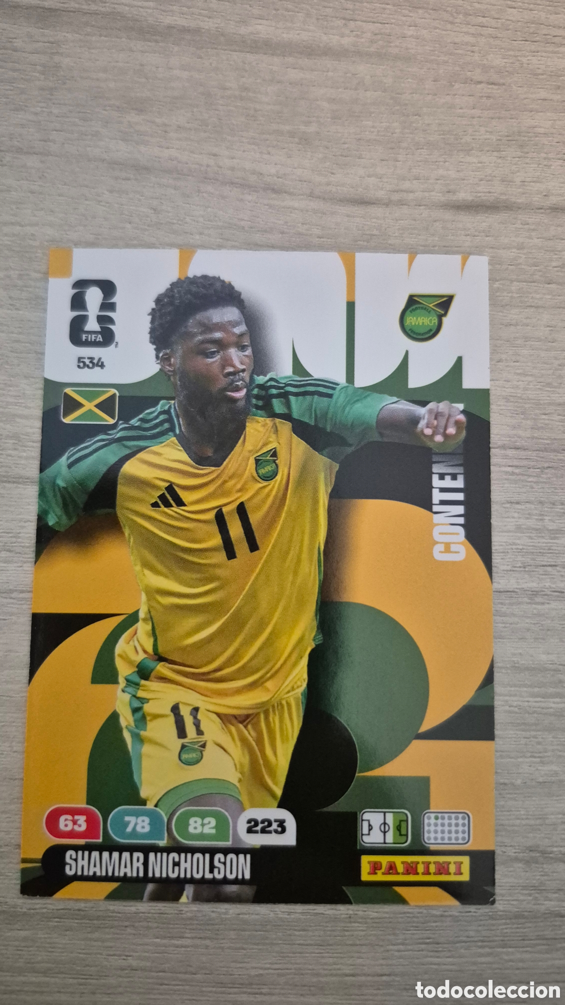 Football Stickers: N&deg;534 Contender Nicholson (JAM) Adrenalyn FIFA World Cup 2026