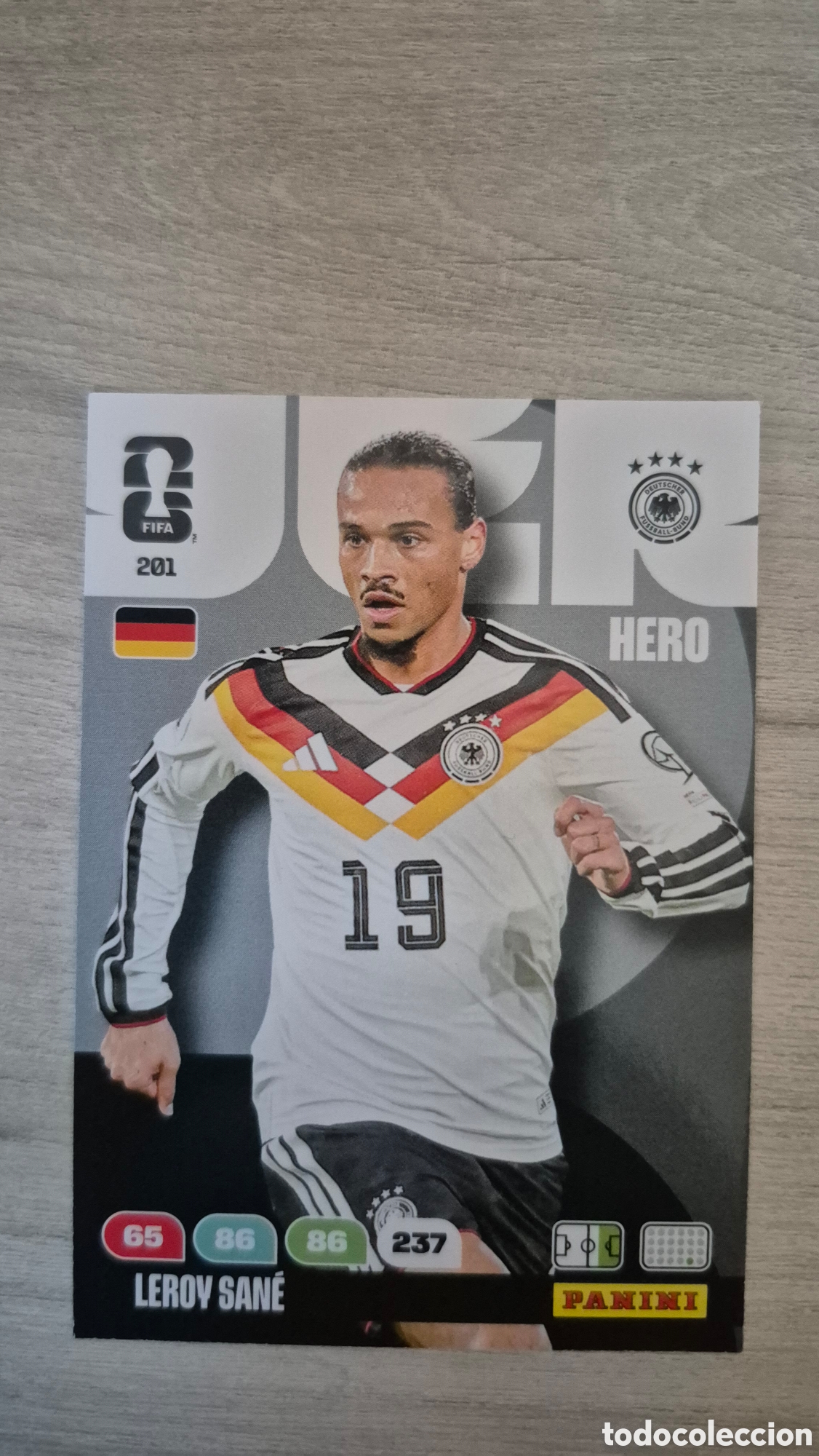 Cromos de F&uacute;tbol: N&deg;201 Alemania Leroy Sane Adrenalyn FIFA World Cup 26
