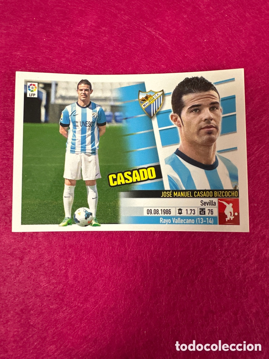 Cartes &agrave; collectionner de Football: CASADO (M&Aacute;LAGA) N&ordm; 63 B &Uacute;TIMOS FICHAJES LIGA ESTE 2013-2014 13 14 NUNCA PEGADO SIN PEGAR