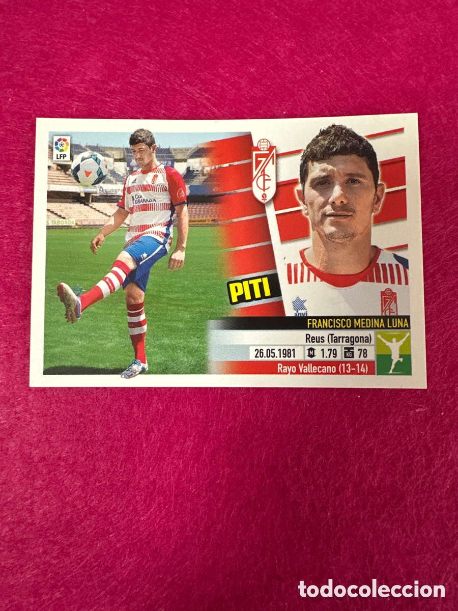 Cartes &agrave; collectionner de Football: PITI (GRANADA) N&ordm;15 &Uacute;TIMOS FICHAJES LIGA ESTE 2013-2014 13 14 NUNCA PEGADO SIN PEGAR