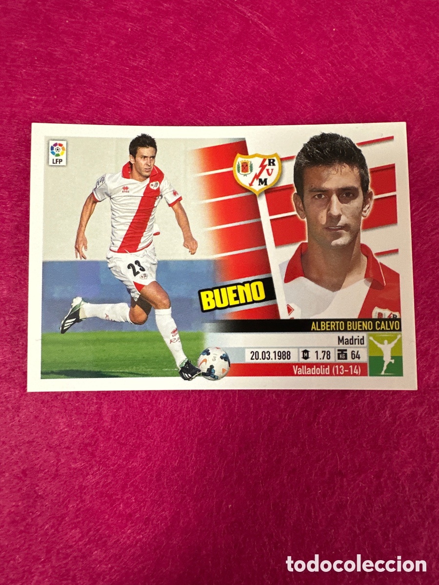 Fu&szlig;ball-Sticker: BUENO (RAYO VALLECANO) N&ordm;49 &Uacute;TIMOS FICHAJES LIGA ESTE 2013-2014 13 14 NUNCA PEGADO SIN PEGAR