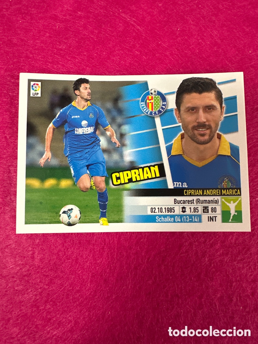 Cromos de Futebol: CIPRIAN (GETAFE) N&ordm;64B &Uacute;TIMOS FICHAJES LIGA ESTE 2013-2014 13 14 NUNCA PEGADO SIN PEGAR