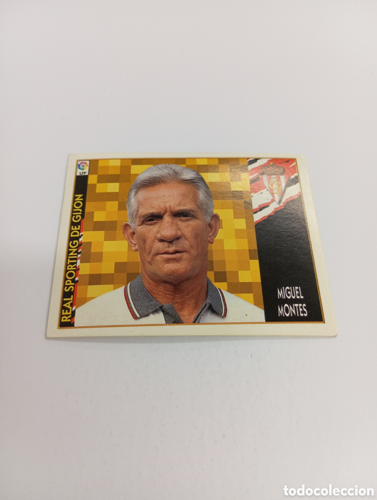 Football Stickers: ENTRENADOR MONTES Sporting de Gij&oacute;n Liga Este 1997 1998 NUEVO SIN PEGAR 97 98