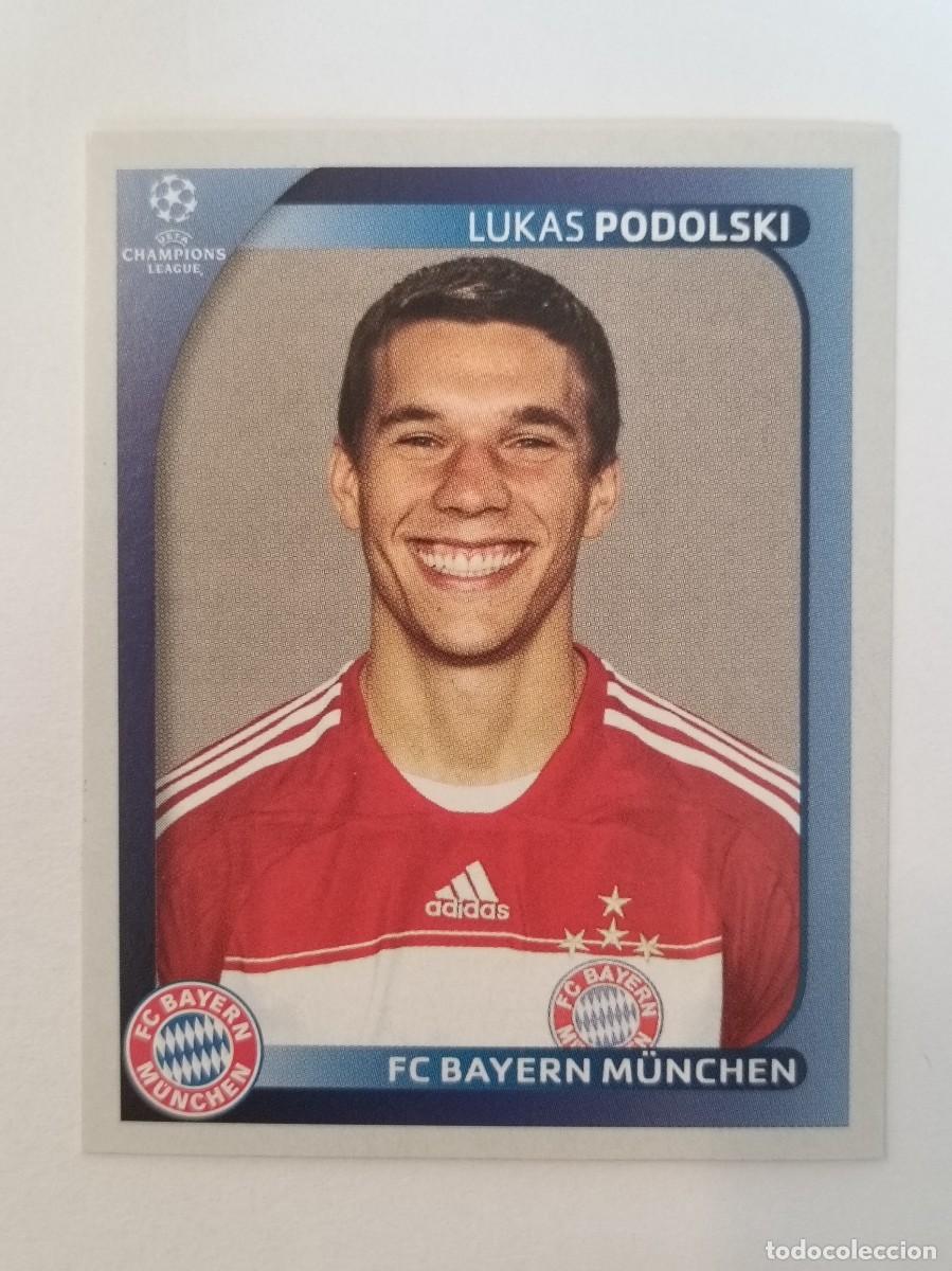 Cromos de F&uacute;tbol: #159 PODOLSKI (BAYERN MUNICH) CHAMPIONS LEAGUE 2008/2009 PANINI