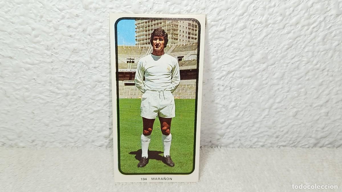 Cromos de F&uacute;tbol: ANTIGUO CROMO N&ordm; 194 MARA&Ntilde;ON REAL MADRID RUIZ ROMERO CAMPEONATOS NACIONALES FUTBOL 1973 - 74