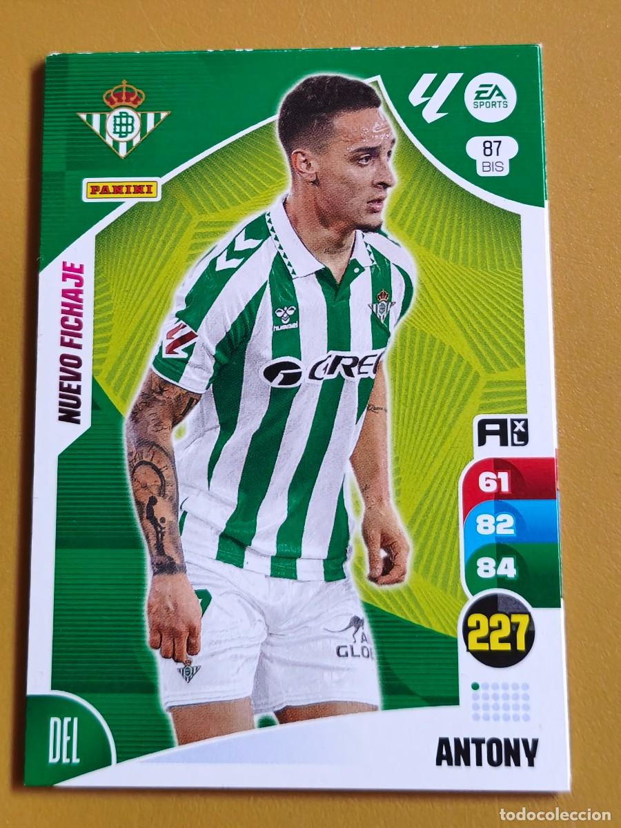 Cromos de F&uacute;tbol: antony, 2024 25 nuevo fichaje
