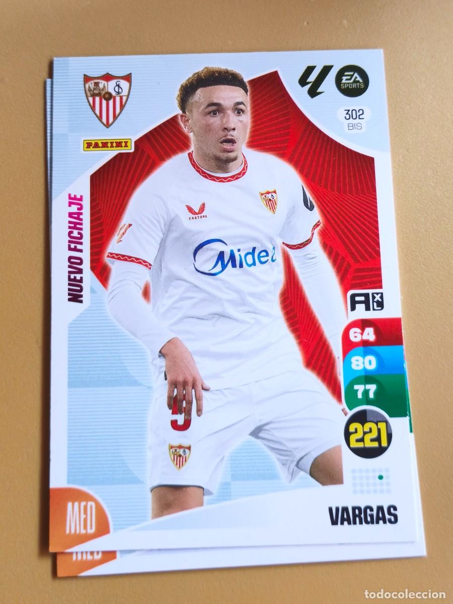 Cromos de F&uacute;tbol: vargas, 2024 25 nuevo fichaje
