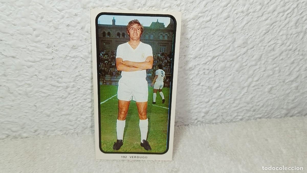 Cromos de F&uacute;tbol: ANTIGUO CROMO N&ordm; 192 VERDUGO REAL MADRID RUIZ ROMERO CAMPEONATOS NACIONALES FUTBOL 1973 - 74 SIN PEG