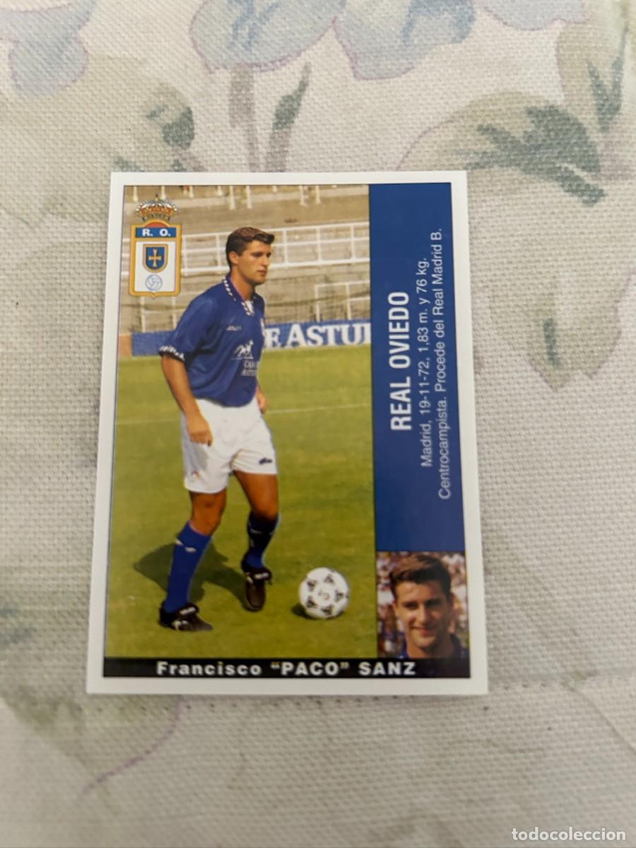 Cromos de F&uacute;tbol: paco sanz oviedo 95 96 panini nuevo