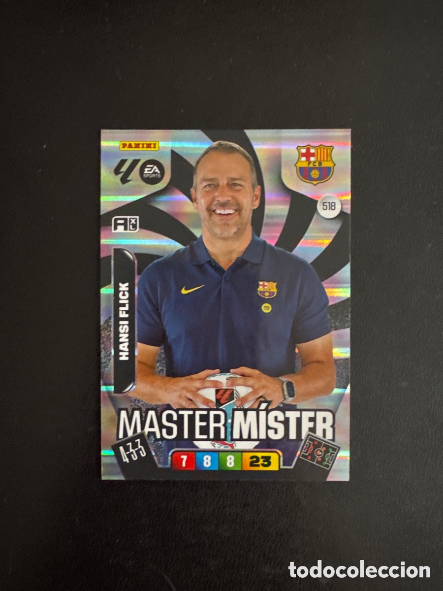 Cromos de F&uacute;tbol: HANSI FLICK MASTER MISTER NUMERO 518 ADRENALYN 2025 2026