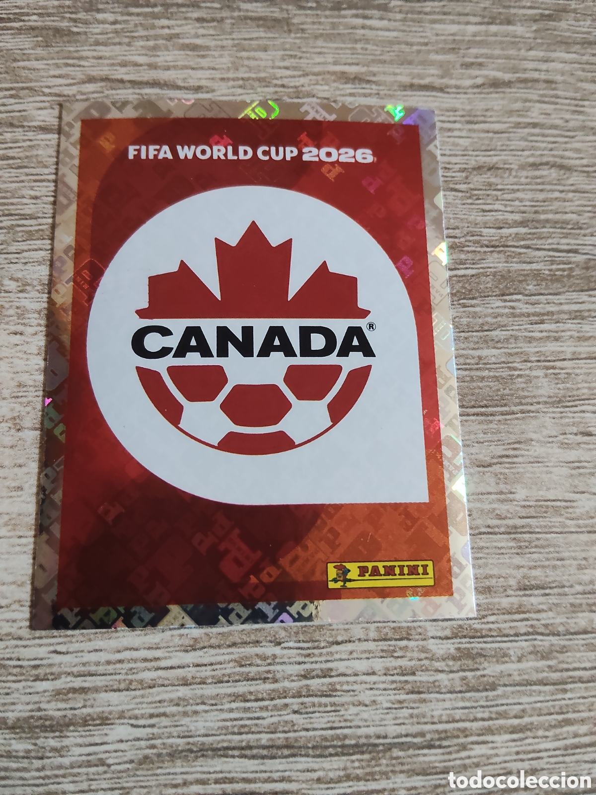 Cromos de F&uacute;tbol: Panini mundial 2026 CAN 1 escudo Canad&aacute;