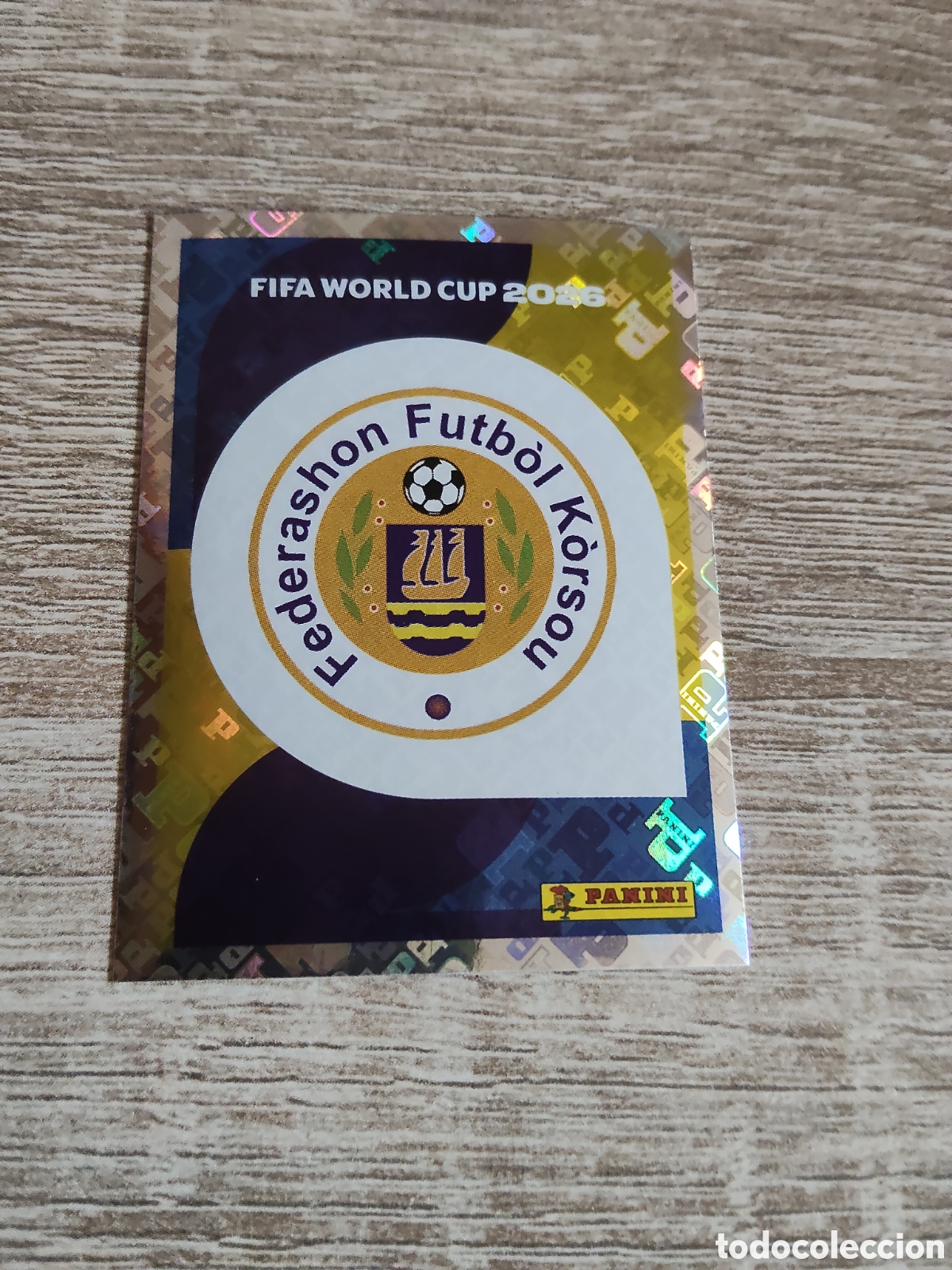 Cromos de F&uacute;tbol: Panini mundial 2026 CUW 1 escudo Cura&ccedil;ao
