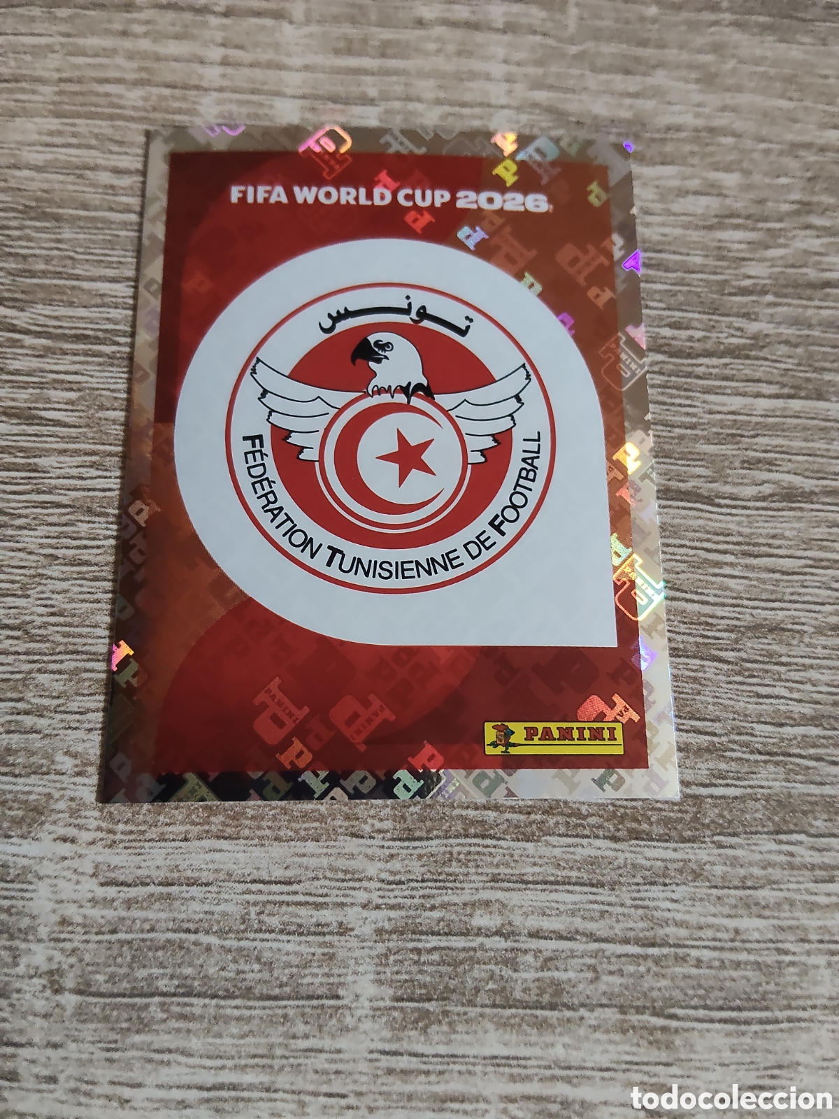 Cromos de F&uacute;tbol: Panini mundial 2026 TUN 1 escudo T&uacute;nez