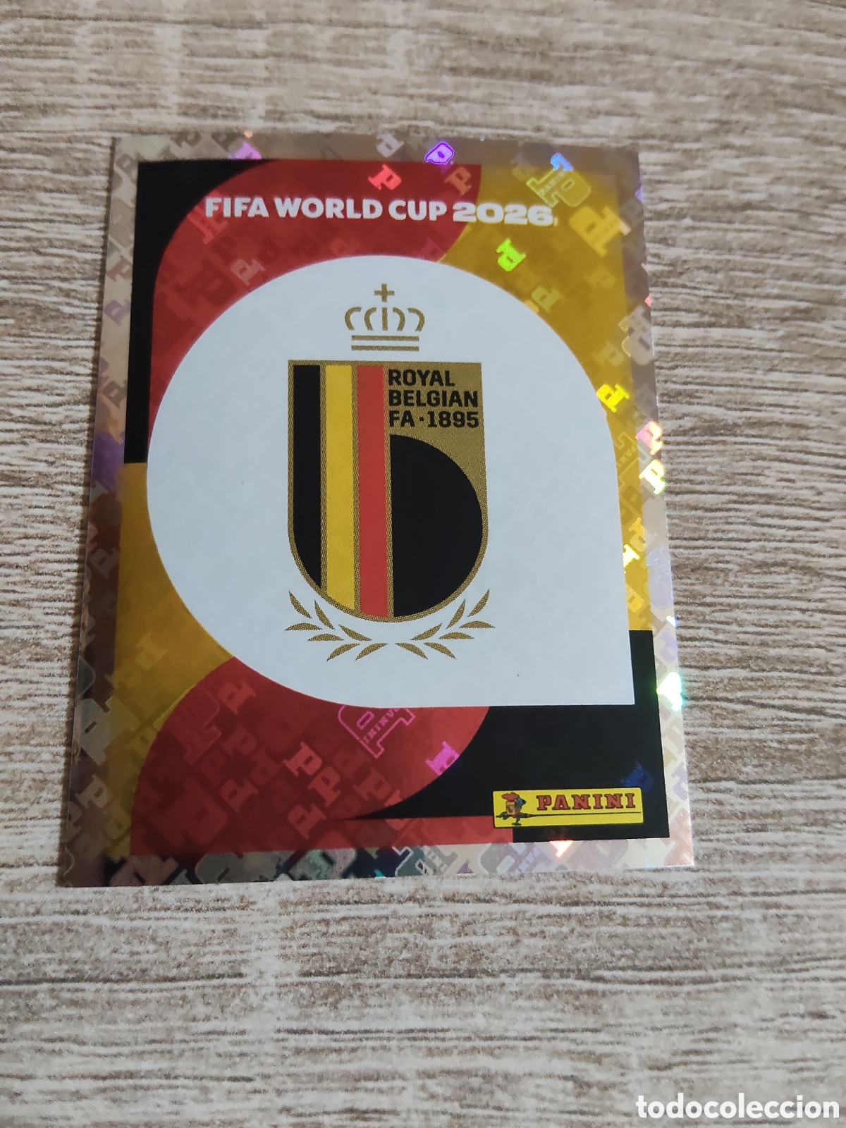 Cromos de F&uacute;tbol: Panini mundial 2026 BEL 1 escudo B&eacute;lgica
