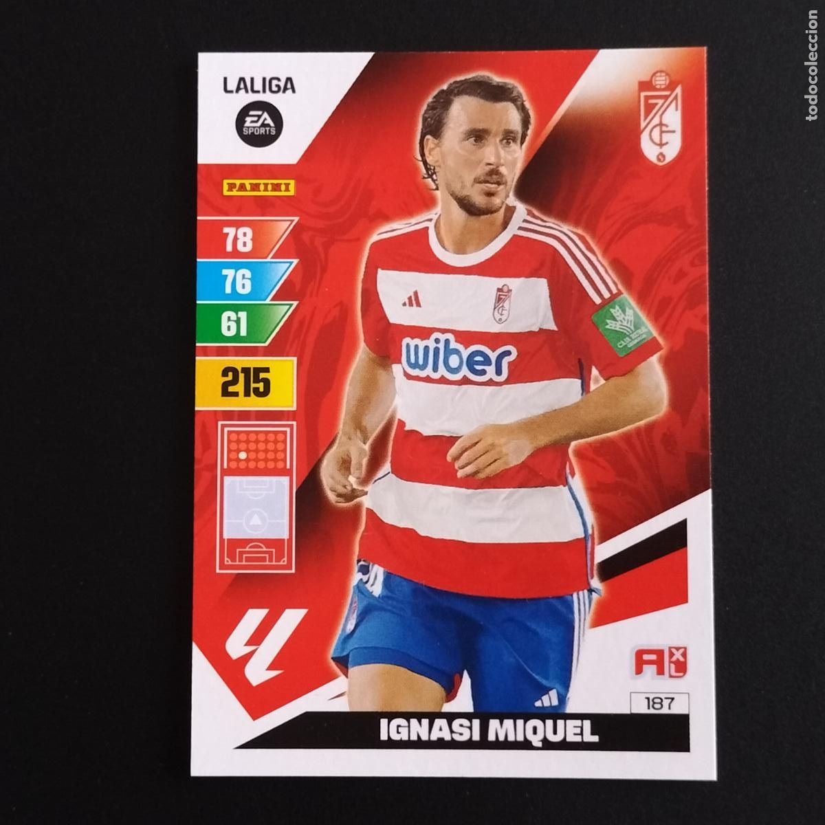 Cromos de F&uacute;tbol: 187 IGNASI MIQUEL GRANADA CROMOS ADRENALYN XL LALIGA CARD 2023 2024 23 214 PANINI