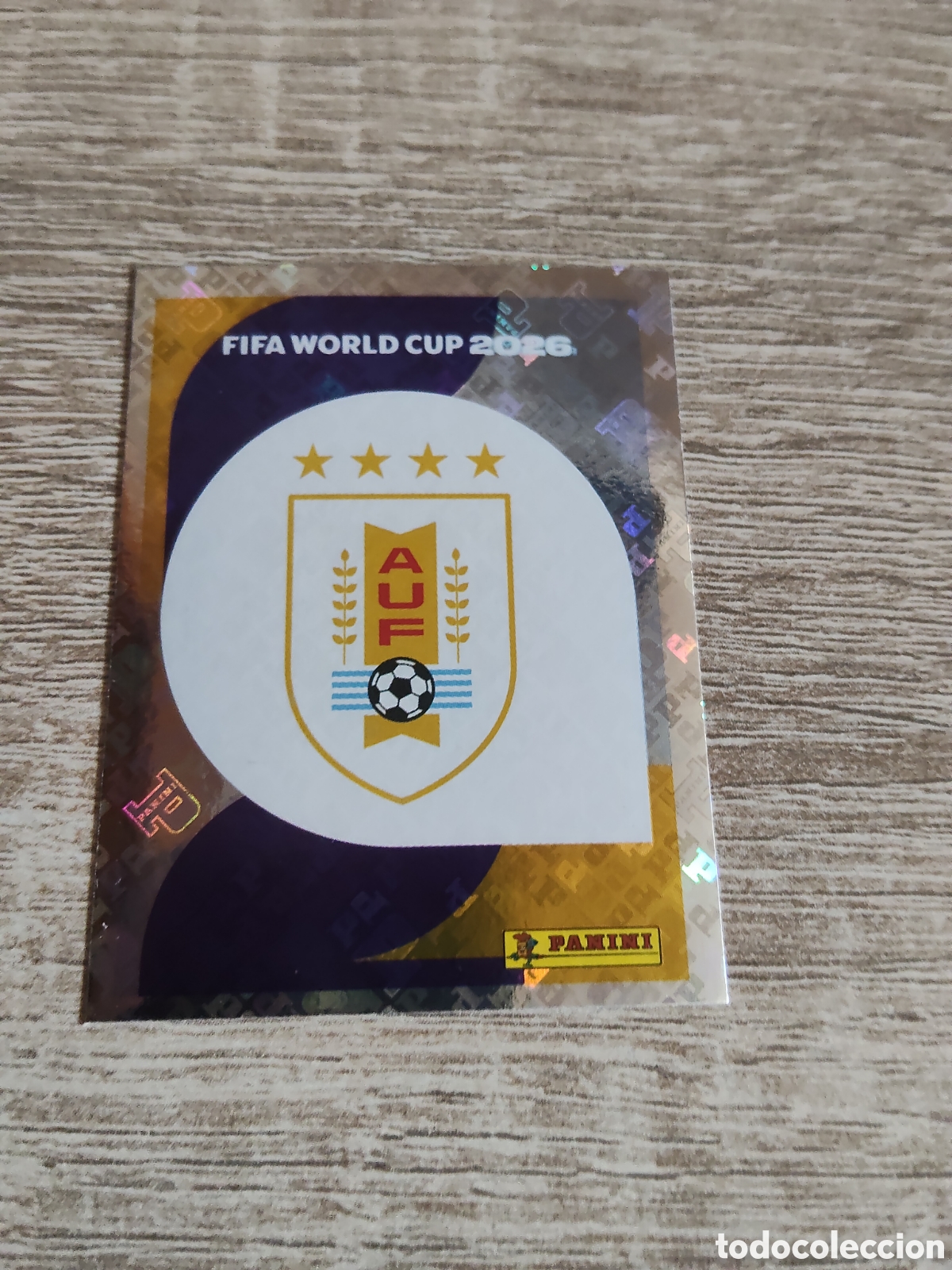 Cromos de F&uacute;tbol: Panini mundial 2026 URU 1 escudo Uruguay
