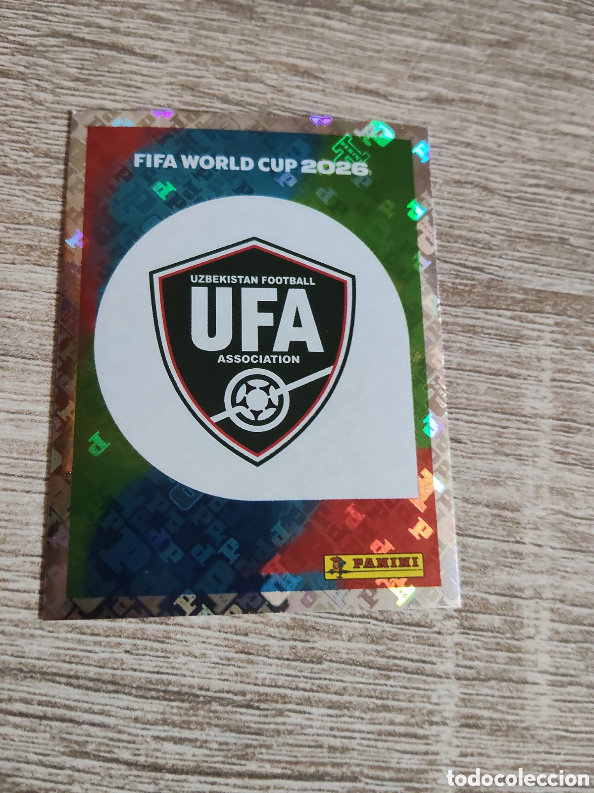 Cromos de F&uacute;tbol: Panini mundial 2026 UZB 1 escudo Uzbekist&aacute;n