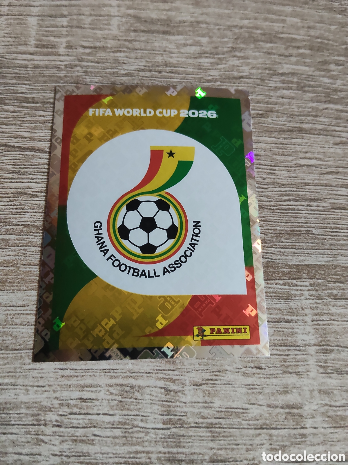 Cromos de F&uacute;tbol: Panini mundial 2026 GHA 1 escudo Ghana