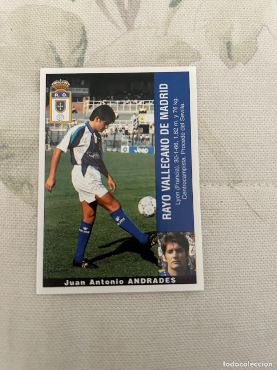 Cartes &agrave; collectionner de Football: andrades oviedo 95 96 panini nuevo con error lo pone rayo vallecano