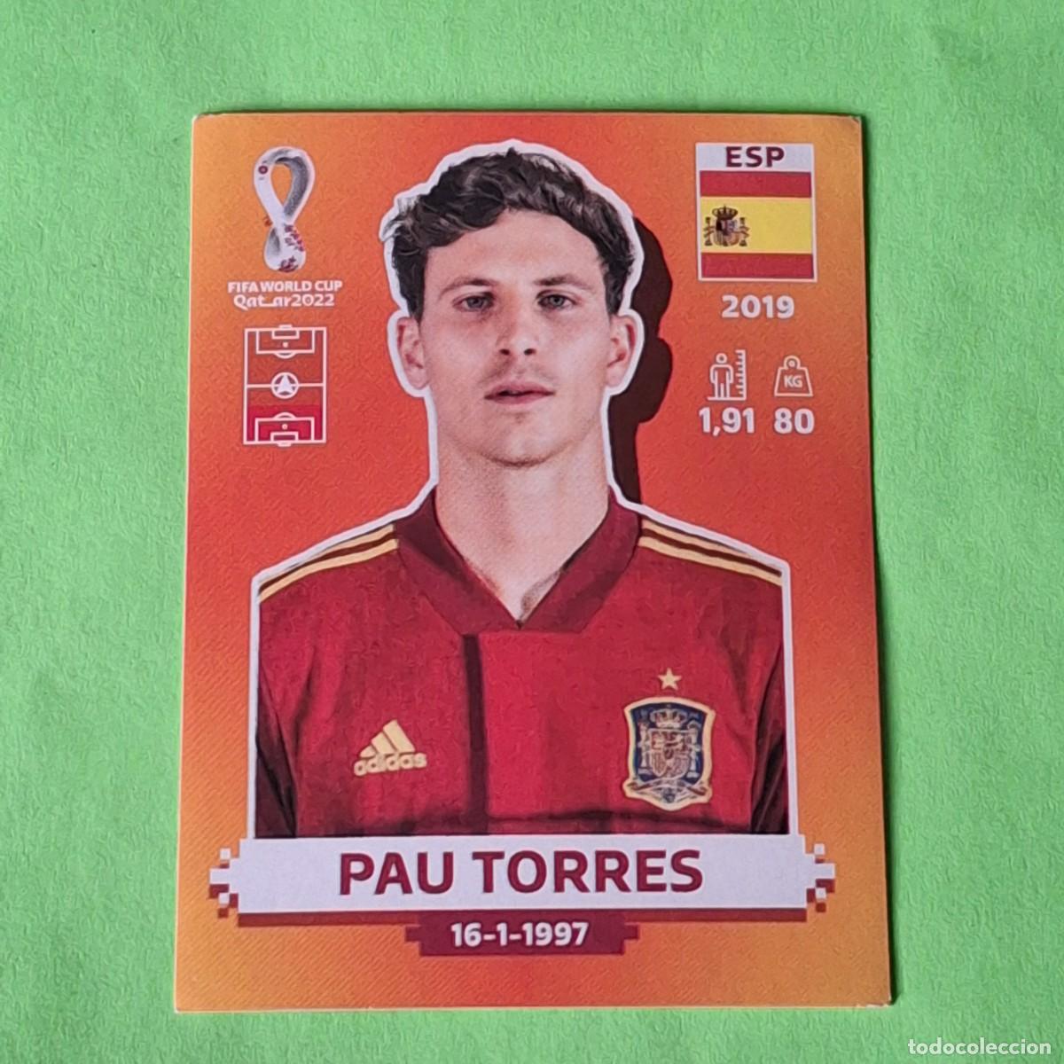 Cromos de F&uacute;tbol: WORLD CUP MUNDIAL QATAR 2022 - VERSION NARANJA SUDAMERICA - ESP 8 ESPA&Ntilde;A - PAU TORRES