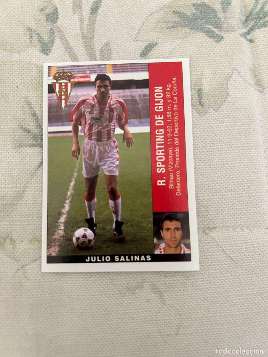 Cromos de F&uacute;tbol: julio salinas sporting de gijon nuevo liga 95 96 panini coloca