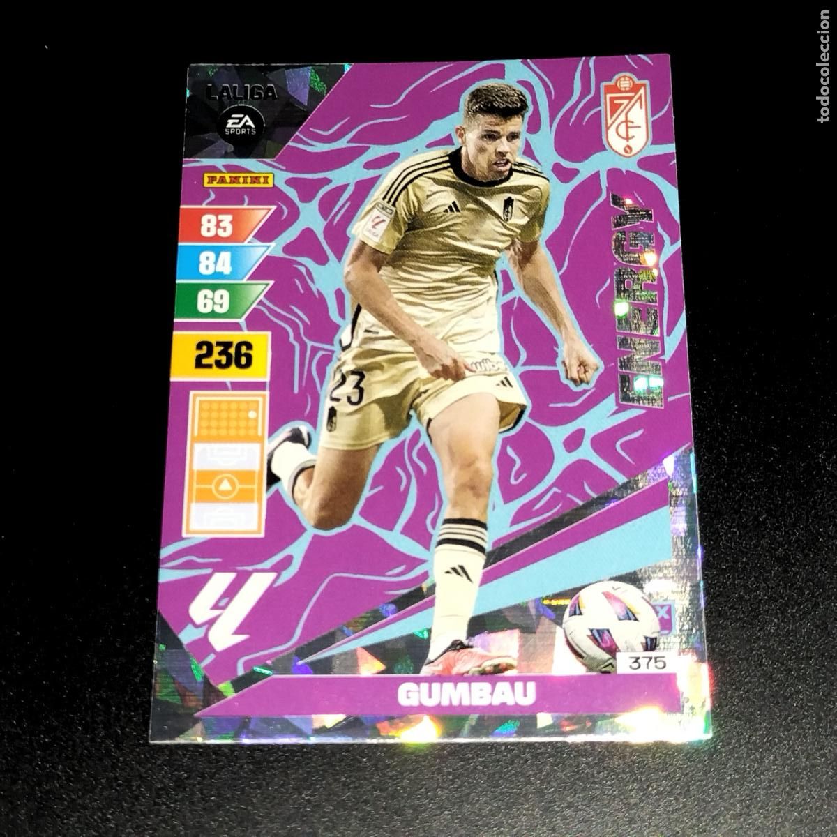 Cromos de F&uacute;tbol: 375 GUMBAU ENERGY GRANADA CROMOS ADRENALYN XL LALIGA CARD 2023 2024 23 214 PANINI